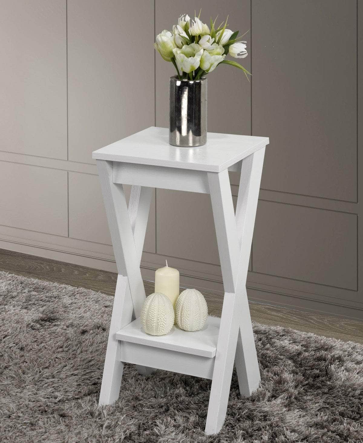 Pending - Brassex Inc. End Table Plant Stand - Available in 2 Colours
