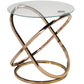 Pending - Brassex Inc. End Table Rose Gold Cairo Accent Table - Available in 2 Colours