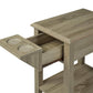 Pending - Brassex Inc. End Table Telephone Stand With Storage Drawer And Cupholders - Available in 2 Colours