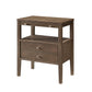 Pending - Brassex Inc. End Table Walnut Oak Alaska Accent Table - Available in 3 Colours