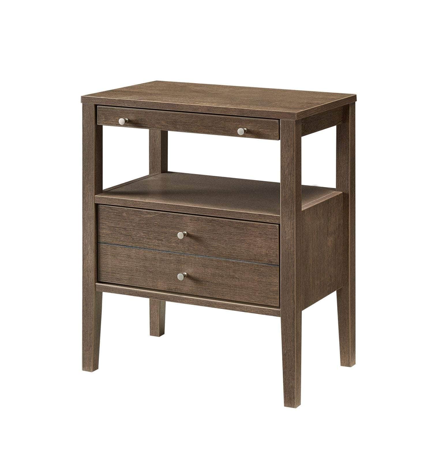 Pending - Brassex Inc. End Table Walnut Oak Alaska Accent Table - Available in 3 Colours