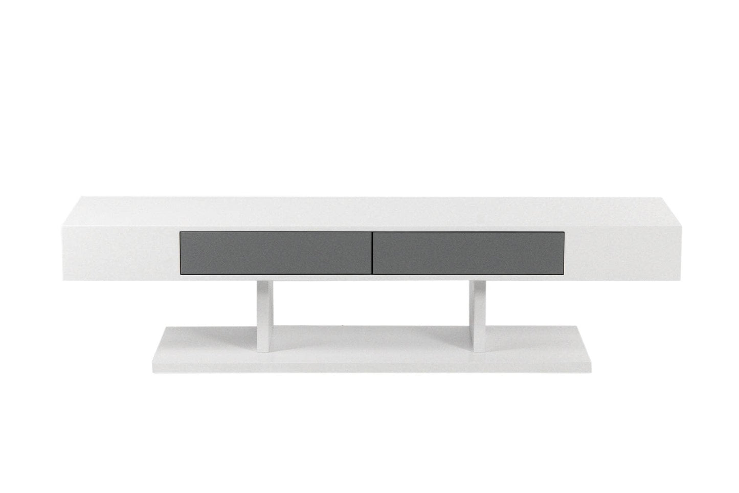 Pending - Brassex Inc. TV Stand Bailey 59" TV Stand in White & Grey