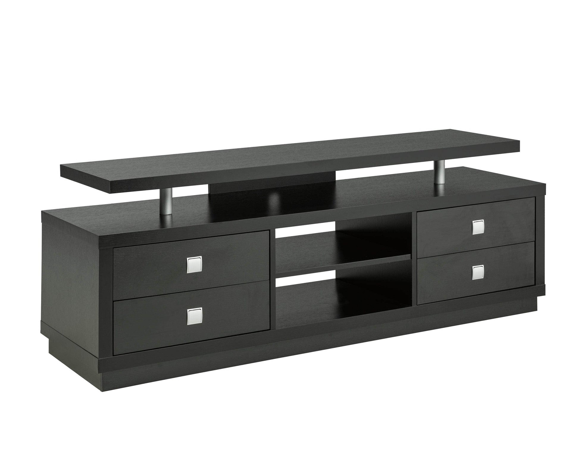 Pending - Brassex Inc. TV Stand Black Julian 66" TV Stand With Storage - Available in 2 Colours