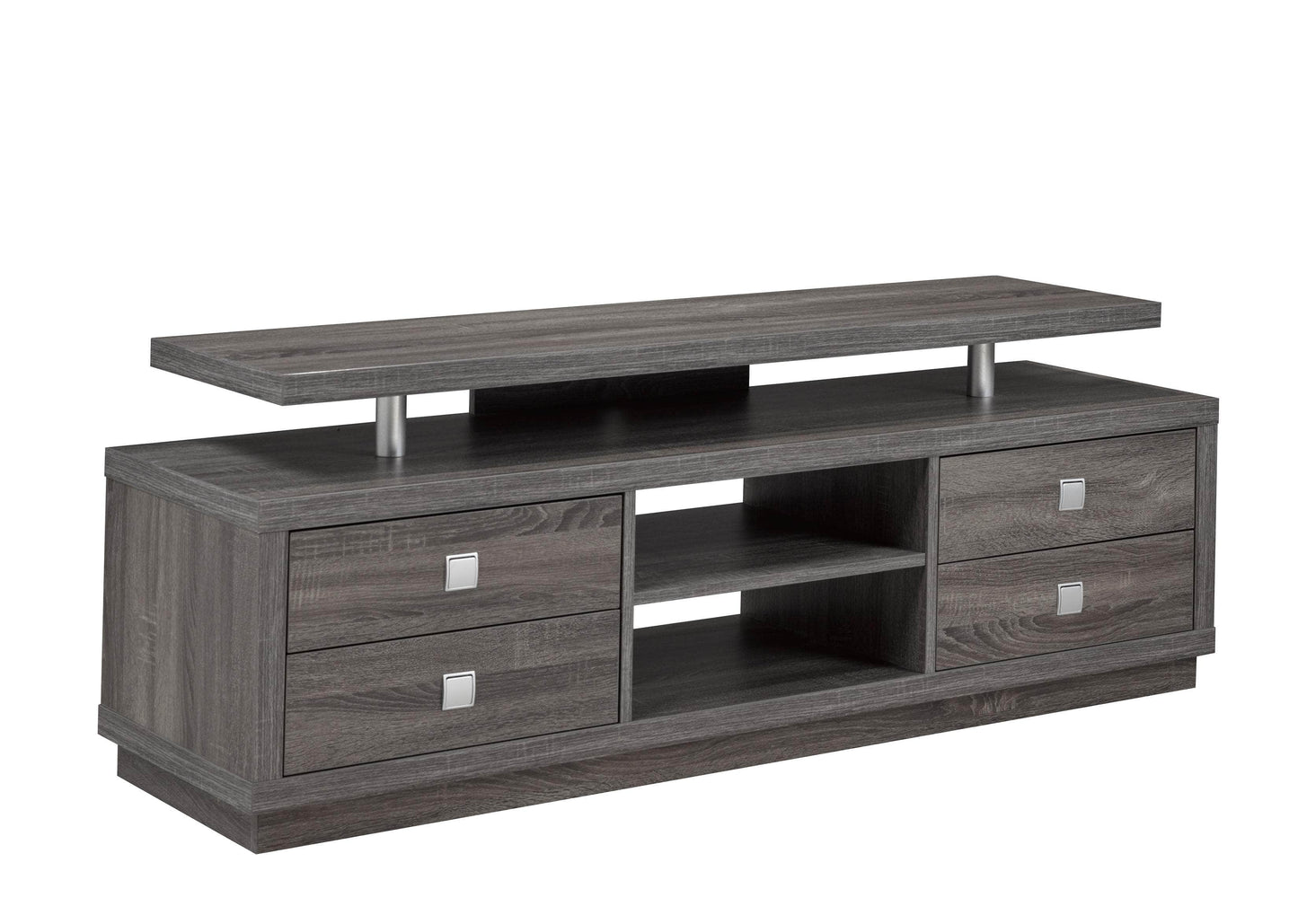 Pending - Brassex Inc. TV Stand Grey Julian 66" TV Stand With Storage - Available in 2 Colours