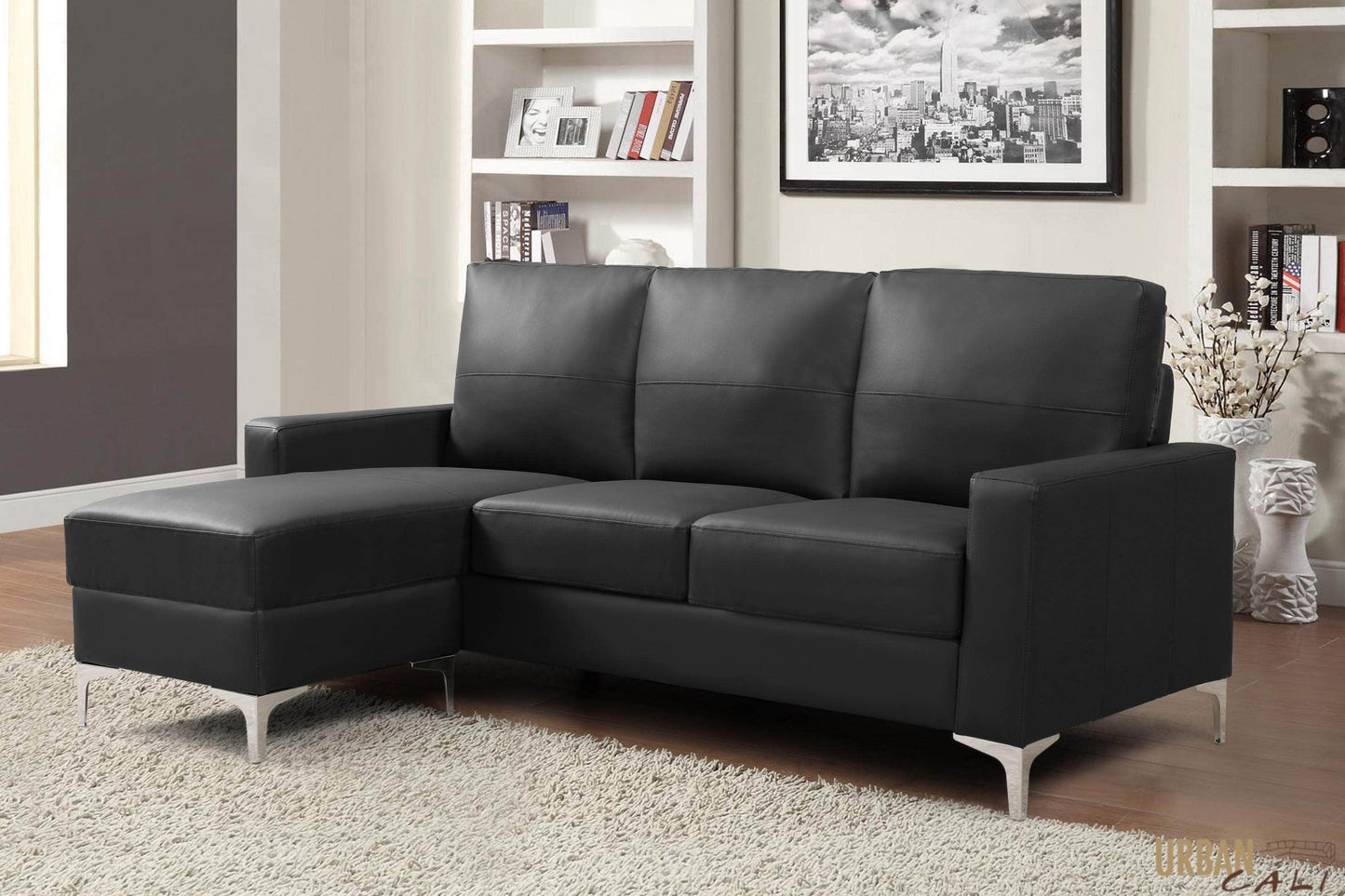 Pending - Review Sectional Del Mar 78.74" Wide Faux Leather Sectional Sofa with Reversible Chaise - Available in 2 Colours