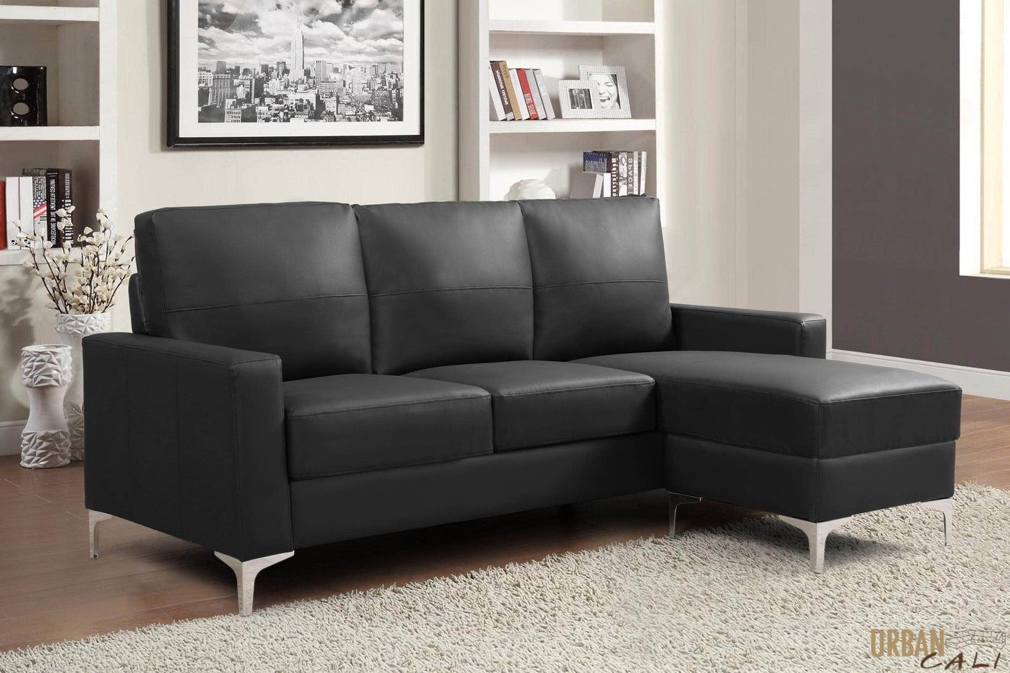 Pending - Review Sectional Del Mar 78.74" Wide Faux Leather Sectional Sofa with Reversible Chaise - Available in 2 Colours