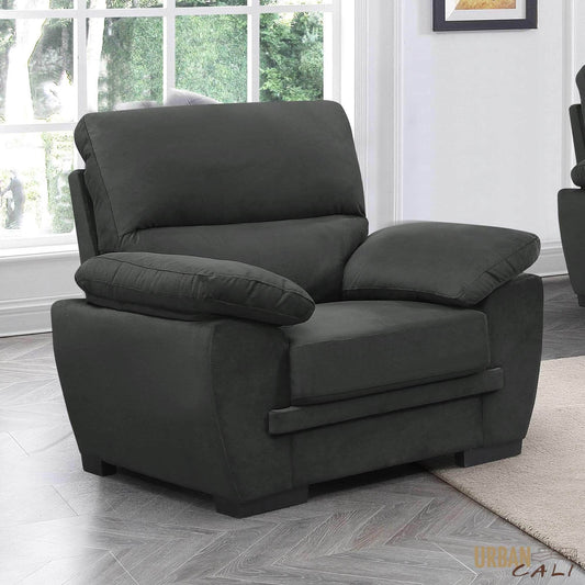 Pending - Urban Cali Monterey 42" Pillow Top Arm Chair in Cotton Fabric - Available in 2 Colours