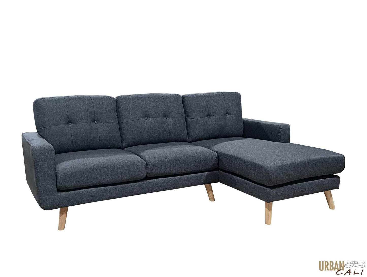 Pending - Urban Cali San Marino Tufted Sectional Sofa – Available in 2 Colours