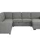 Urban Cali Santa Cruz Large Modular Sleeper Sectional Sofa Bed with Storage Chaise in Solis Dark Grey, image 4
