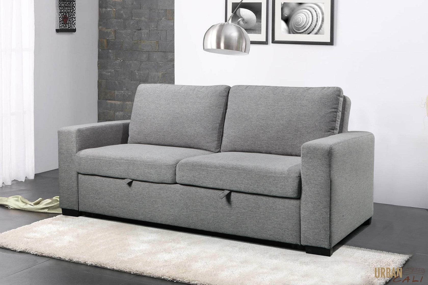 Urban Cali Eureka Sleeper Sofa Bed in Solis Grey CanapéLit Gris
