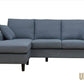 Pending - Urban Cali Sophia Sectional Sofa with Reversible Chaise in Grey Linen