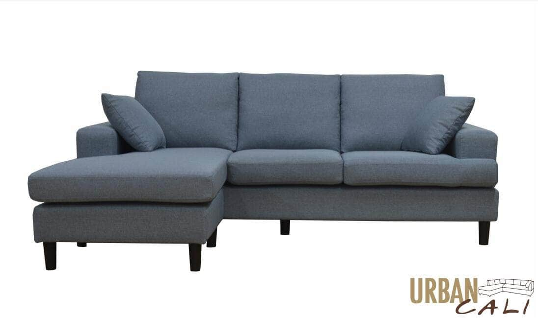 Pending - Urban Cali Sophia Sectional Sofa with Reversible Chaise in Grey Linen