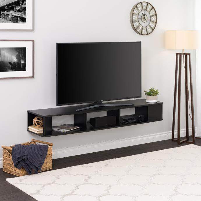 Prepac 70" Wide Wall Mounted TV Stand