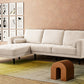Palm Springs Sectional Sofa in Nora Oat