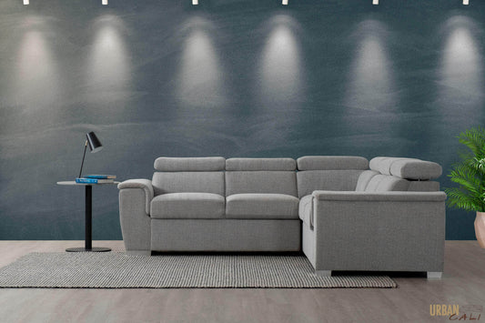 Urban Cali Sectional Bel Air Modular Corner Sectional Sofa in Thora Stone