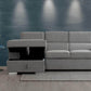 Urban Cali Sectional Bel Air Modular Sectional Sofa with Storage Chaise in Thora Stone
