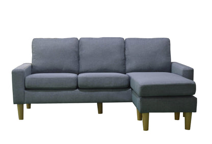 Urban Cali Sectional Blue Grey San Francisco 74.8" Wide Sectional Sofa with Reversible Chaise - Available in 4 Colours