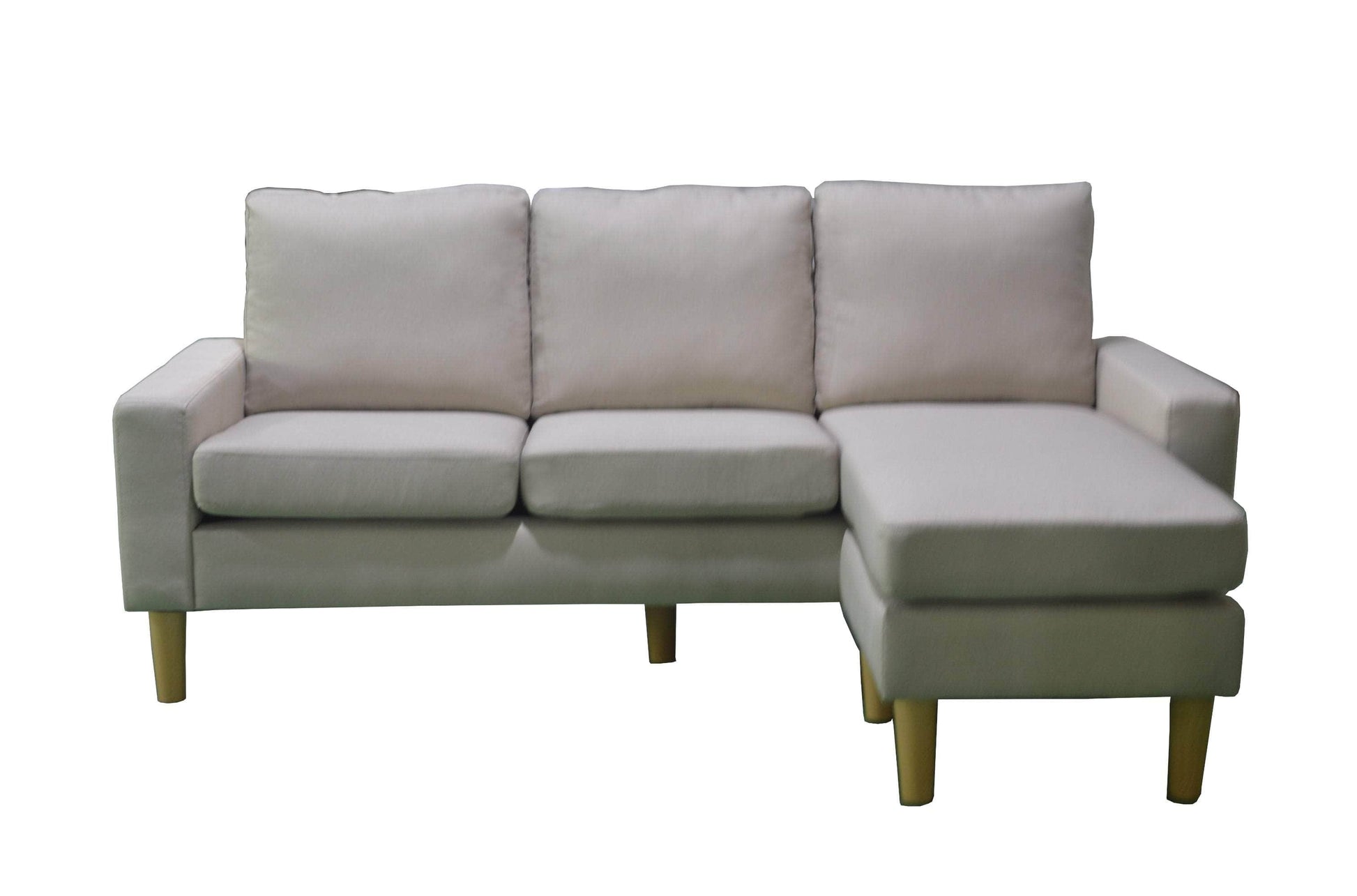 Urban Cali Sectional Cream San Francisco 74.8" Wide Sectional Sofa with Reversible Chaise - Available in 4 Colours