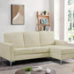 Urban Cali Sectional Del Mar 78.74" Wide Faux Leather Sectional Sofa with Reversible Chaise - Available in 3 Colours