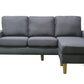 Urban Cali Sectional Green Grey San Francisco 74.8" Wide Sectional Sofa with Reversible Chaise - Available in 4 Colours