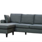 Urban Cali Sectional Green-Grey Sophia 84" Wide Sectional Sofa with Reversible Chaise - Available in 2 Colours