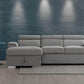 Urban Cali Sectional Left Facing Chaise Bel Air Modular Sectional Sofa with Storage Chaise in Thora Stone