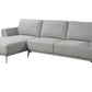 Urban Cali Sectional Left Facing Chaise Newport Adjustable Deep Seating Sectional Sofa in Nela Light Grey
