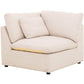 Urban Cali Sectional Long Beach Medium Modular L-Shaped Sectional Sofa in Axel Beige