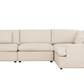 Urban Cali Sectional Long Beach Medium Modular L-Shaped Sectional Sofa in Axel Beige