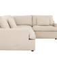 Urban Cali Sectional Long Beach Medium Modular L-Shaped Sectional Sofa in Axel Beige