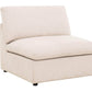 Urban Cali Sectional Long Beach Medium Modular Sectional Sofa with Ottoman in Axel Beige