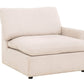 Urban Cali Sectional Long Beach Medium Modular Sectional Sofa with Ottoman in Axel Beige