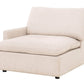 Urban Cali Sectional Long Beach Modular L-Shaped Sectional Sofa with Ottoman in Axel Beige