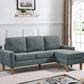 Urban Cali Sectional San Francisco 74.8" Wide Sectional Sofa with Reversible Chaise - Available in 4 Colours