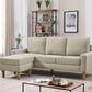 Urban Cali Sectional San Francisco 74.8" Wide Sectional Sofa with Reversible Chaise - Available in 4 Colours