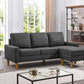 Urban Cali Sectional San Francisco 74.8" Wide Sectional Sofa with Reversible Chaise - Available in 4 Colours