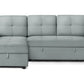 Urban Cali Sectional Sofa Blue Grey Venice Sleeper Sectional Sofa Bed with Reversible Storage Chaise - Available in 4 Colours