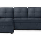 Urban Cali Sectional Sofa Dark Blue Venice Sleeper Sectional Sofa Bed with Reversible Storage Chaise - Available in 4 Colours
