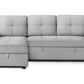 Urban Cali Sectional Sofa Grey Venice Sleeper Sectional Sofa Bed with Reversible Storage Chaise - Available in 4 Colours