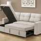 Urban Cali Sectional Sofa Venice Sleeper Sectional Sofa Bed with Reversible Storage Chaise - Available in 4 Colours