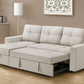 Urban Cali Sectional Sofa Venice Sleeper Sectional Sofa Bed with Reversible Storage Chaise - Available in 4 Colours