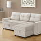 Urban Cali Sectional Sofa Venice Sleeper Sectional Sofa Bed with Reversible Storage Chaise - Available in 4 Colours