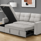 Urban Cali Sectional Sofa Venice Sleeper Sectional Sofa Bed with Reversible Storage Chaise - Available in 4 Colours