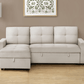 Urban Cali Sectional Sofa Venice Sleeper Sectional Sofa Bed with Reversible Storage Chaise - Available in 4 Colours