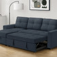 Urban Cali Sectional Sofa Venice Sleeper Sectional Sofa Bed with Reversible Storage Chaise - Available in 4 Colours