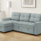 Urban Cali Sectional Sofa Venice Sleeper Sectional Sofa Bed with Reversible Storage Chaise - Available in 4 Colours
