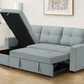 Urban Cali Sectional Sofa Venice Sleeper Sectional Sofa Bed with Reversible Storage Chaise - Available in 4 Colours