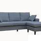 Urban Cali Sectional Sophia 84" Wide Sectional Sofa with Reversible Chaise - Available in 2 Colours