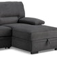 Urban Cali Sleeper Sectional Anaheim Condo Sleeper Sectional Sofa Bed with Storage Chaise