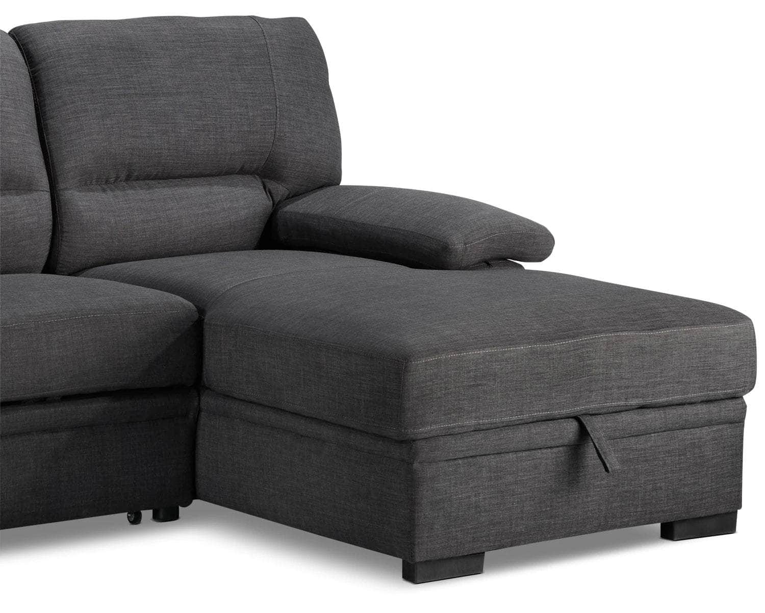 Urban Cali Sleeper Sectional Anaheim Condo Sleeper Sectional Sofa Bed with Storage Chaise